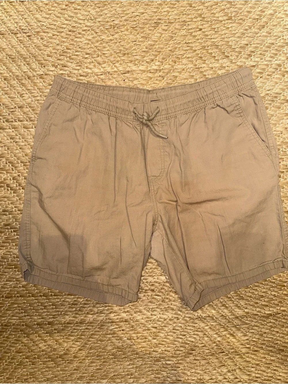 H&M Men's Drawstring Athletic Shorts in Taupe